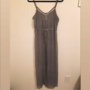 Sheer Foral Maxi Dress